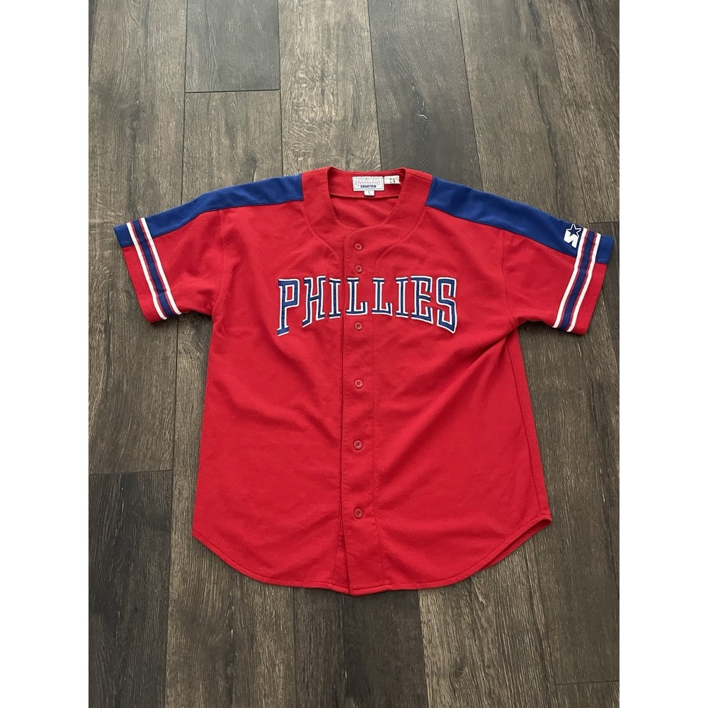 Philadelphia Phillies Jersey Mens Large Starter MLB Baseball Curt Schilling #38